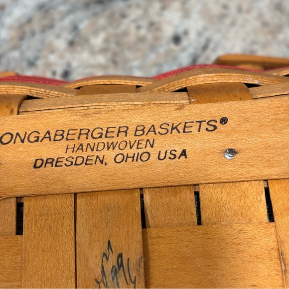 Vintage Longaberger 1996 Holiday Cheer Basket - Picture 16 of 16